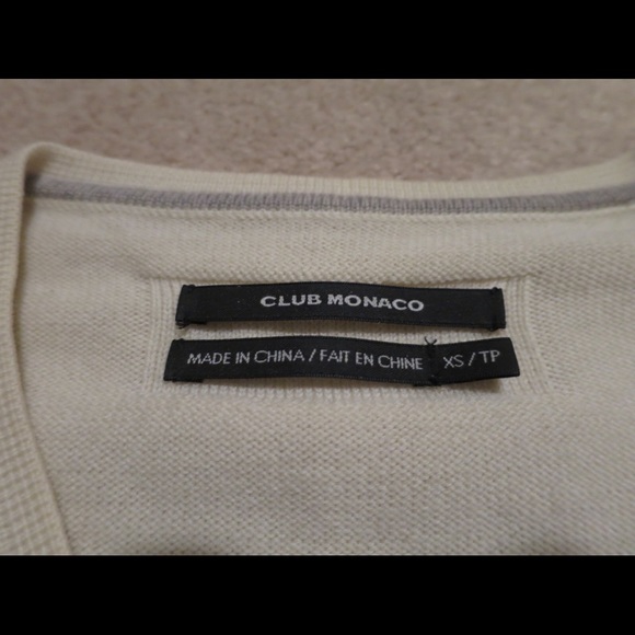 Club Monaco Merino Wool V-Neck - Picture 5 of 7